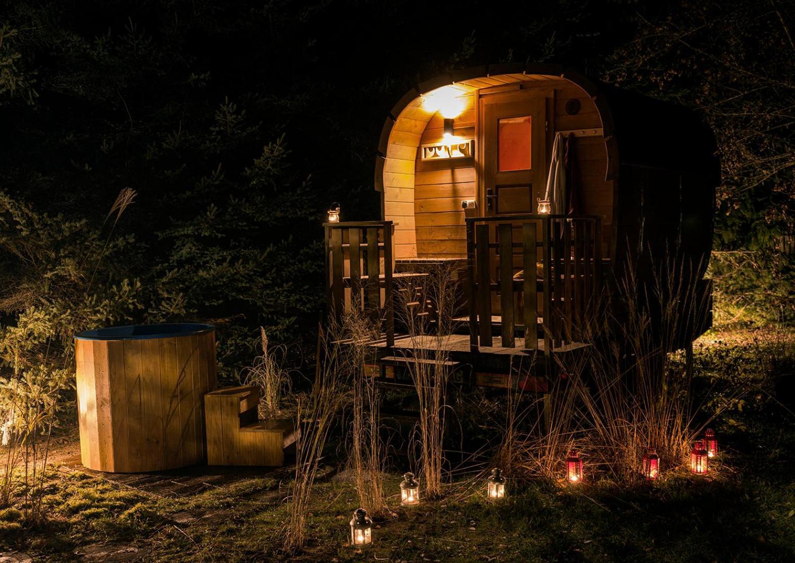 Szeroki Bor Oaza W Puszczy Z Sauna, Bania I Jacuzzi Dış mekan fotoğraf